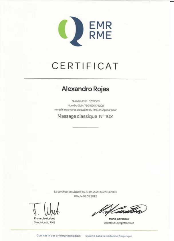 Certificat RME