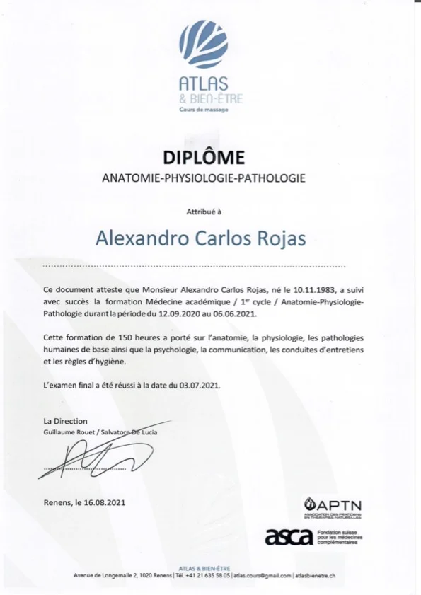 Diplome Anatomie